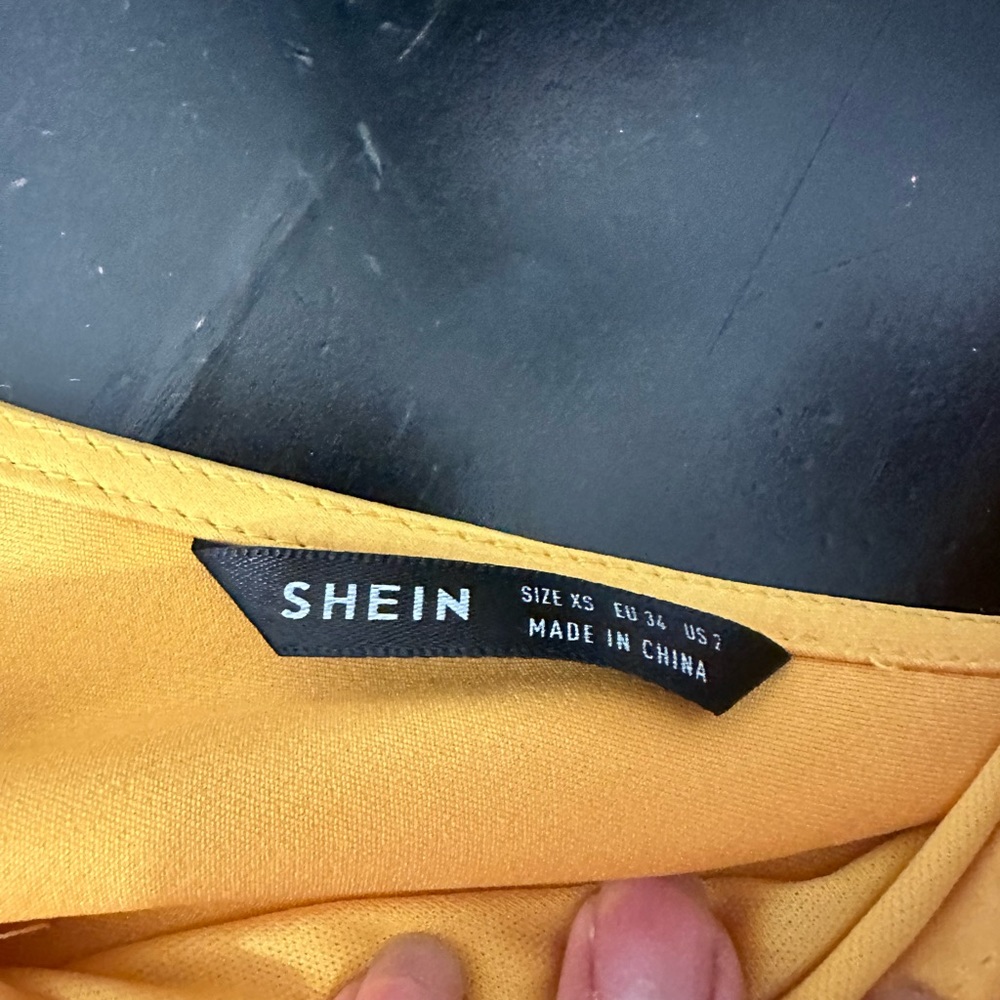Yellow Shiny Formal One Shoulder Maxi Dress - Picture 11 of 13